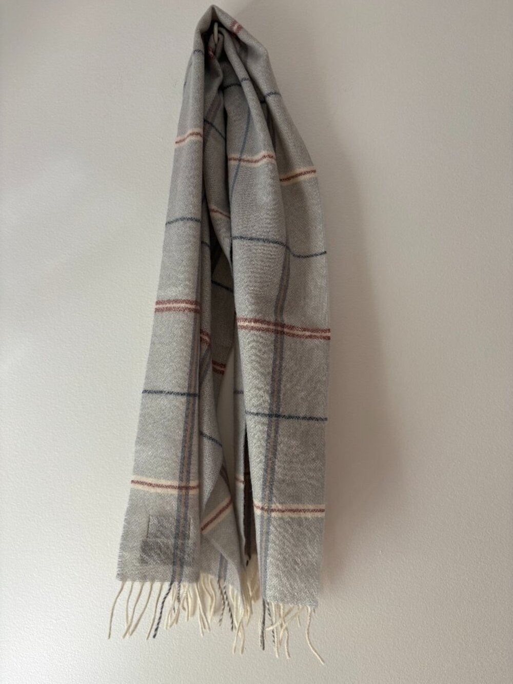 Vintage 80s Made in Western Germany 100% Lambswool Plaid Scarf 🌲